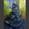 Cascade fontaine de jardin complet schiste gris-noir 85cm