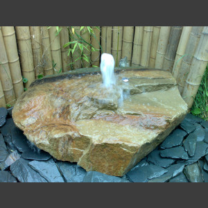Sandstein Schaumsprudler Brunnen mit Licht