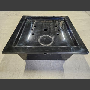 GFK-Becken quadratisch 100cm mit GFK-Abdeckung