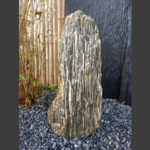 Monoliet van zebra gneis 57cm hoogZebra Gneis Naturstein Monolith 57cm hoch