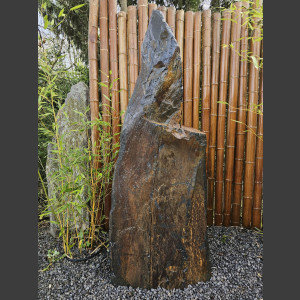 Monoliet van grijs-bruin Leisteen 92cm hoog