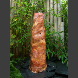 Monolith Quellstein Travertin geschliffen 80cm1