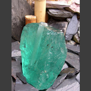 Brunnen grünes Glas 15cm