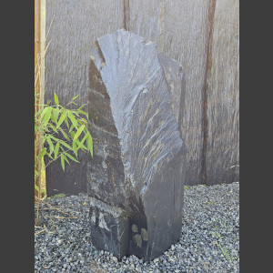 Solitärstein schwarzer Schiefer 127cm hoch