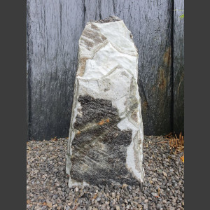 Monoliet van Marmer wit grijs 68cm hoog