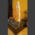 Indoor Fontein Set  Onyx Monolith geslepen  in vierkant Granieten Bak
