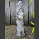 Alaska Monoliet van Marmer zwart wit 114cm hoog