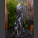 Compleetset fontein marmer zwart-wit geslepen 65cm