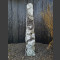 Monoliet van Marmer wit grijs 135cm hoog