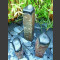 Bronsteen Triolieten Basaltzuilen gepolijst 75cm2
