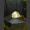 Bronsteen Compleetset Basaltzuile met rotierende glas bal 10cm