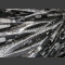 Fossiele reliëfplaat met gefossiliseerde Orthoceras