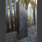 Solitäresteen zwart kleurrijke Leisteen 92cm hoog