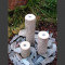 Compleetset 3 Obelisk geel Graniet rond 50cm