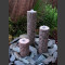 3 Obelisk Bronstenen rood Graniet rond 50cm1