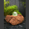 Lava Bronsteen met roterende glas bal 15cm