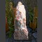 Compleetset fontein Monoliet wit-roze Marmer 60cm