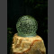 Onyx Bronsteen Monoliet met roterende glas bal 15cm