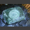 Bronsteen Rots Lapland groen uitgehold 60cm 2