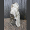 Monoliet van Marmer wit grijs 68cm hoog
